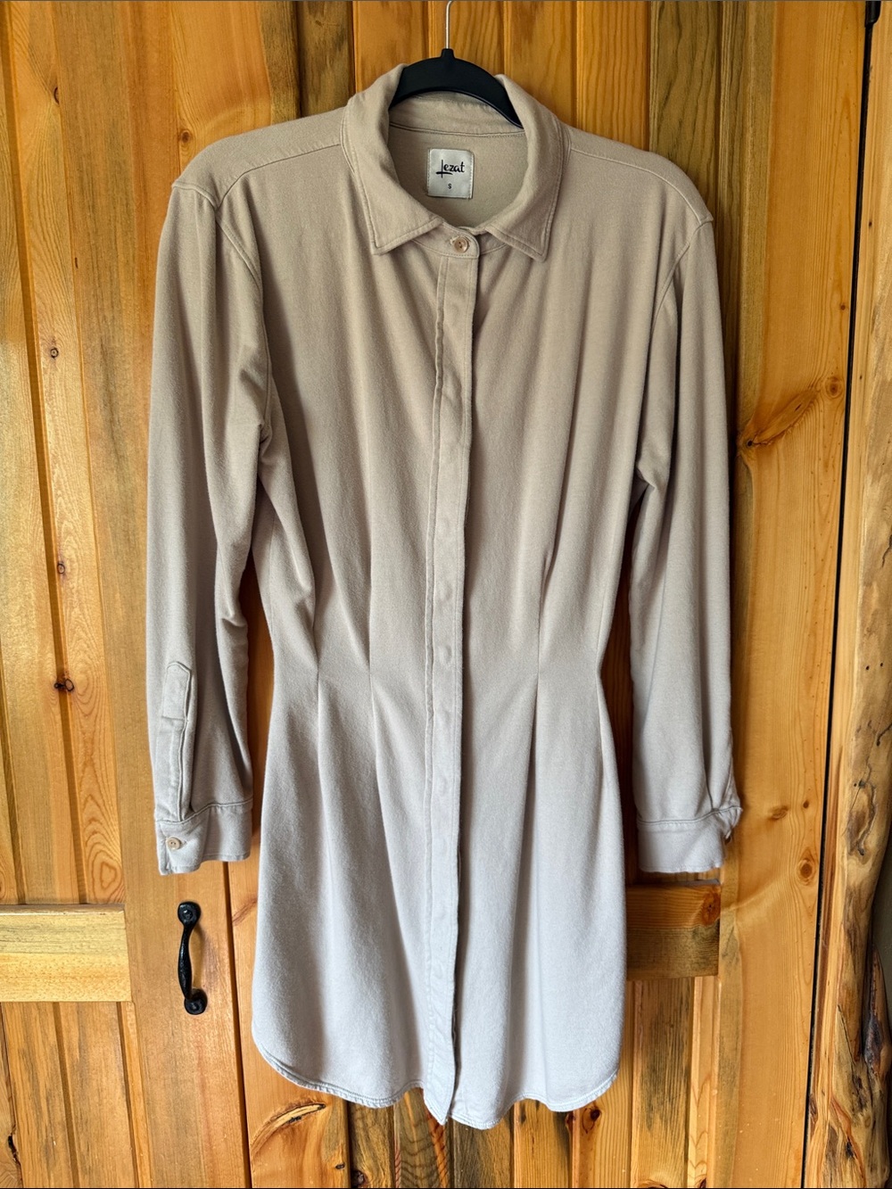 Lezat Long-Sleeve Shirt Dress 100% Cotton